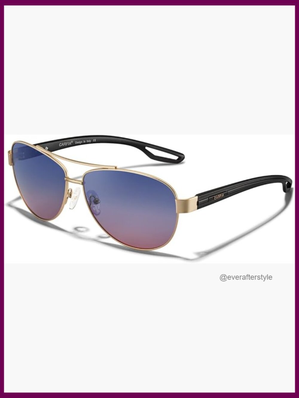 Polarized UV Protection Sunglasses Metal Frame Driving Wrap Around